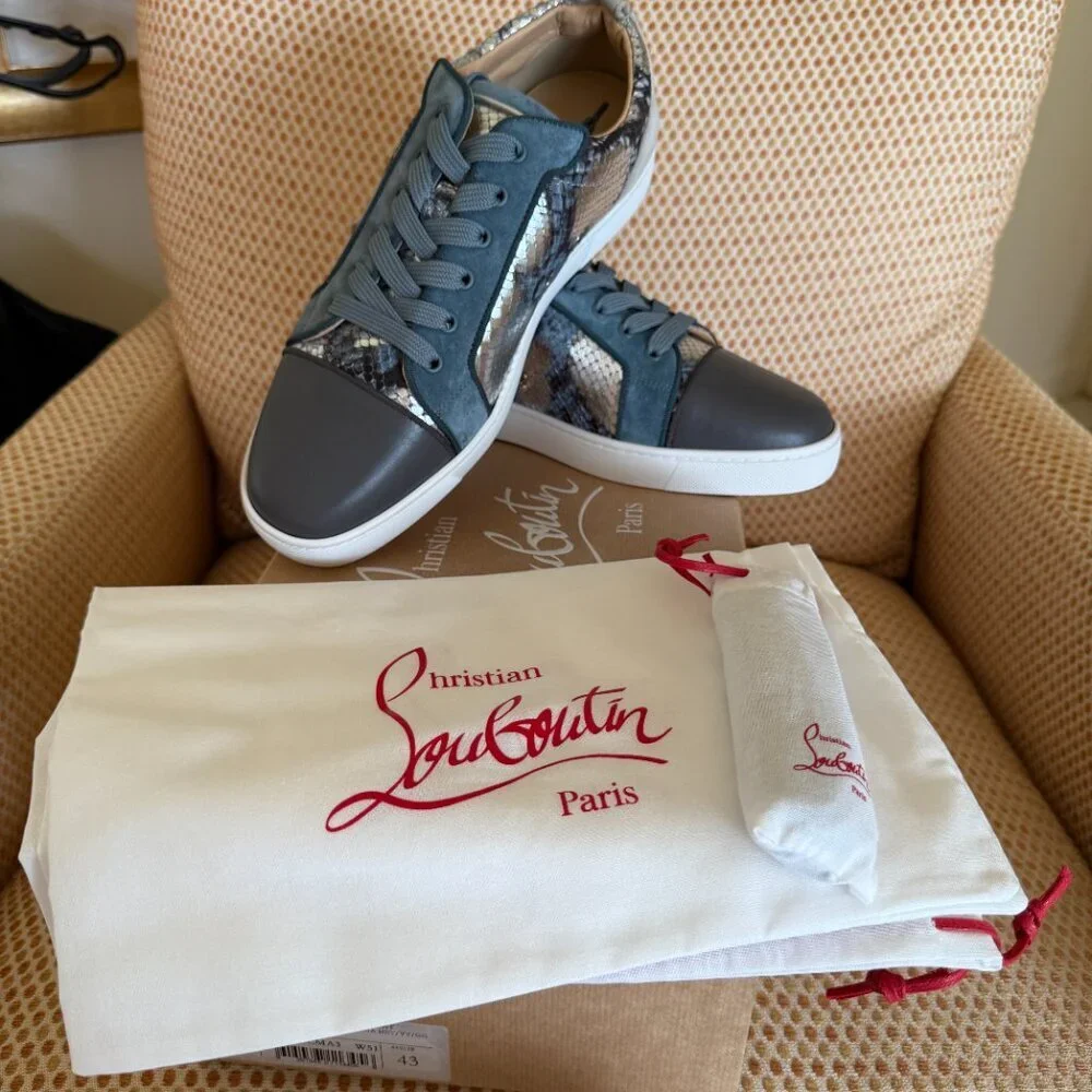 Christian Louboutin Leather Louis Junior Orlato Flat, Sizes 42‎